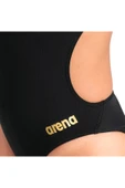 ARENA Team Swimsuit Challenge Solid Kadın Siyah Yüzücü Mayosu 004766535 - 4