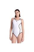 ARENA Profile Swimsuitalyv Back Kadın Beyaz Yüzücü Mayosu 006643150 - 1