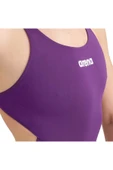ARENA Team Swimsuit Swim Tech Solid Kadın Mor Yüzücü Mayosu 004763911 thumbnail 4