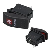 PowerMaster ﻿Havalandırma Sembollü Işıklı 3 Pinli On-Off 12-24V Marin Switch - 1