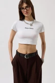 Nepo Baskılı Crop T-Shirt thumbnail 3