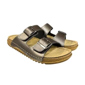 Ciciten C.Verde Çift Bantlı Tokalı Cırtlı Bayan Terlik thumbnail 1