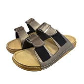 Ciciten C.Verde Çift Bantlı Tokalı Cırtlı Bayan Terlik thumbnail 3