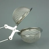 BUFFER® Paslanmaz Metal Pratik Kolay Bitki Çayı Demleme Süzgeci Aparatı thumbnail 2