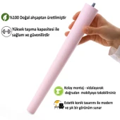 Ahşap Ayak 40 Cm Açık Pembe M8 Civatalı Bağlantı Aparatlı Mobilya Tabure Sehpa Masa Destek Ayağı thumbnail 3
