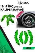 Yeşil Kaliper Kapağı Seti (4'lü) – Yağ Hortumlu Sportif Görünümlü Kapak Takımı - 1