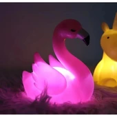 LED Işıklı Flamingo Masa Lambası thumbnail 2