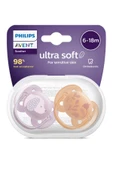 Philips Avent SCF091/18 Ultra Soft 6-18 Ay 2'li Kız Emzik - 1