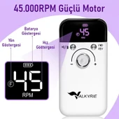 Valkyrie Profesyonel Şarjlı Tırnak Frezesi 45.000 RPM, LCD, 2000 mAh Taşınabilir Manikür Pedikür Makinesi - 3