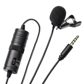 Haiki HK-401 Profesyonel Youtuber Kamera Telefon Yaka Mikrofonu (6 Metre Kablolu) - 2