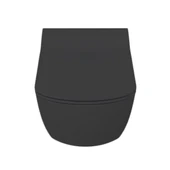 Creavit Elegant Mat Antrasit Kanalsız Asma Klozet EG321, Creavit Elegant Duroplast Yavaş Kapak - 6