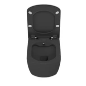 Creavit Elegant Mat Antrasit Kanalsız Asma Klozet EG321, Creavit Elegant Duroplast Yavaş Kapak - 4