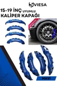 Mavi Kaliper Kapağı Seti (4'lü) – Yağ Hortumlu Sportif Görünümlü Kapak Takımı - 1