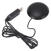 Haiki HK-102 USB 1.5 Metre Kablolu Kondenser Masaüstü Toplantı Podcast Mikrofonu thumbnail 2