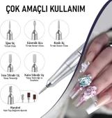 Valkyrie Profesyonel Şarjlı Tırnak Frezesi 45.000 RPM, LCD, 2000 mAh Taşınabilir Manikür Pedikür Makinesi - 4