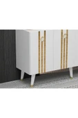 cantek dizayn 150 Cm Işıl Konsol Beyaz-altın thumbnail 4