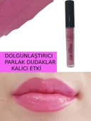 Make Up Likit Işıldayan Dolgunlaştırıcı Parlak Lip Gloss Pembe Ruj thumbnail 1
