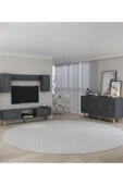 cantek dizayn POLENCT BOHEM KONSOL (KB150), BOHEM TV ÜNİTESİ 2 Lİ SALON TAKIMI ANTRASİT-ANTRASİT - 1