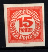 EABİ-Avusturya 1920 Dantelsiz Taxe Pulları 15 H (ws1351) - 1
