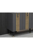 cantek dizayn 150 Cm Işıl Konsol Antrasit-altın - 4