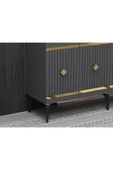 cantek dizayn 150 Cm Lenora Konsol Antrasit-altın thumbnail 4