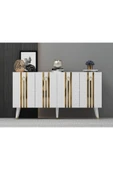 cantek dizayn 150 Cm Işıl Konsol Beyaz-altın thumbnail 1