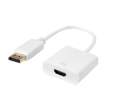 Hytech HY-DS10 DP Display Port TO HDMI Aktif Görüntü Çevirici Beyaz - 1