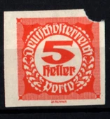EABİ-Avusturya 1920 Dantelsiz Taxe Pulları 5 H (ws1349) - 1