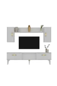 cantek dizayn ZENNİT TV ÜNİTESİ TAKIMI BEYAZ-BEYAZ - 7