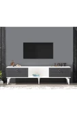 cantek dizayn ARRONA TV SEHPASI (ALT MODÜL) BEYAZ ANTRASİT thumbnail 1