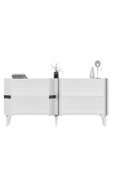 cantek dizayn Vaniact Konsol 4 Kapaklı Beyaz-gümüş thumbnail 6