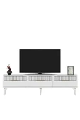 cantek dizayn Allvin 180 Cm Tv Sehpası Beyaz Beyaz thumbnail 4