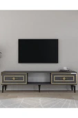 cantek dizayn VİOLACT TV SEHPASI ANTRASİT-ALTIN thumbnail 1