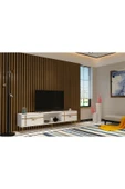 cantek dizayn LİNECT  TV SEHPASI BEYAZ-ALTIN thumbnail 2