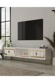 cantek dizayn ORİONCT TV SEHPASI BEYAZ-ALTIN thumbnail 2