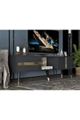 cantek dizayn VANNİA TV SEHPASI (ALT MODÜL) ANTRASİT-ALTIN thumbnail 2