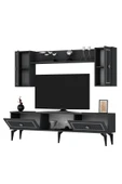cantek dizayn Heerry Tv Ünitesi Takım Antrasit-gümüş - 7