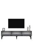 cantek dizayn Karrya 180 Cm Tv Sehpası Antrasit Gümüş - 6