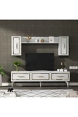 cantek dizayn VANESSA TV ÜNİTESİ TAKIMI BEYAZ-ALTIN - 2