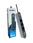 Rose 3'lü Akım Korumalı Priz Topraklamalı ve Çocuk Korumalı Anahtarlı Anti-Statik 3m - 3