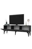 cantek dizayn NOVA TV SEHPASI (alt modül) ve KONSOL 2'Lİ SALON TAKIMI ANTRASİT-ALTIN thumbnail 6