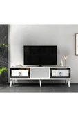 cantek dizayn LİİNDA TV SEHPASI (ALT MODÜL) BEYAZ-GÜMÜŞ thumbnail 2