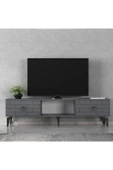 cantek dizayn Varrna Tv Sehpası Alt Modül Antrasit-antrasit - 1