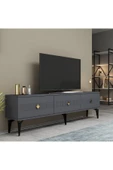 cantek dizayn MİDAS TV STAND (ALT MODÜL) ANTRASİT-ALTIN thumbnail 2
