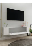 cantek dizayn RESTOL3CT DUVARA MONTAJ TV SEHPASI BEYAZ-BEYAZ thumbnail 3