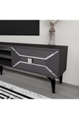cantek dizayn YUMMEDİ TV ÜNİTESİ TAKIMI ANTRASİT-GÜMÜŞ - 3