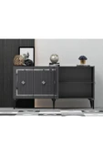cantek dizayn NOVA TV SEHPASI (alt modül) ve KONSOL 2'Lİ SALON TAKIMI ANTRASİT-GÜMÜŞ thumbnail 4
