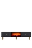 cantek dizayn Darioct Şömineli (A) Bohem Tv Sehpası Antrasit-antrasit thumbnail 3