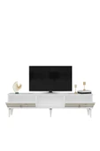 cantek dizayn PELLİN TV SEHPASI BEYAZ-ALTIN thumbnail 5