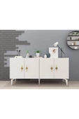 cantek dizayn ZENNİT 4 KAPAKLI RAFLI KONSOL BEYAZ thumbnail 1